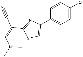 2-[4-(4-chlorophenyl)-1,3-thiazol-2-yl]-3-(dimethylamino)acrylonitrile