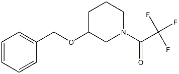 1-[3-(benzyloxy)piperidino]-2,2,2-trifluoro-1-ethanone Structural