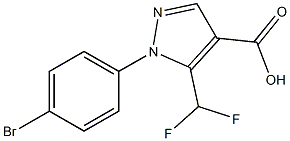 1-(4-bromophenyl)-5-(difluoromethyl)-1H-pyrazole-4-carboxylic acid