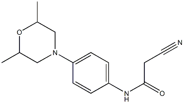 2-cyano-N-[4-(2,6-dimethylmorpholino)phenyl]acetamide