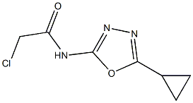 2-chloro-N-(5-cyclopropyl-1,3,4-oxadiazol-2-yl)acetamide Structural