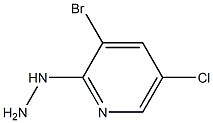 1-(3-bromo-5-chloropyridin-2-yl)hydrazine Structural