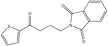 2-(4-oxo-4-(thiophen-2-yl)butyl)isoindoline-1,3-dione Structural