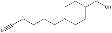 5-(4-(hydroxymethyl)piperidin-1-yl)pentanenitrile Structural