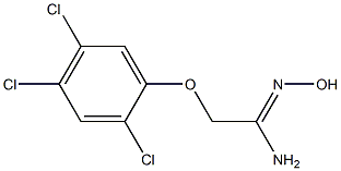 (1Z)-N'-hydroxy-2-(2,4,5-trichlorophenoxy)ethanimidamide Structural