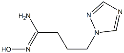 (1Z)-N'-hydroxy-4-(1H-1,2,4-triazol-1-yl)butanimidamide Structural