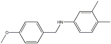 (3,4-dimethylphenyl)(4-methoxyphenyl)methylamine Structural