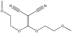 [bis(2-methoxyethoxy)methylene]malononitrile Structural