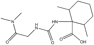 1-({[(dimethylcarbamoyl)methyl]carbamoyl}amino)-2,6-dimethylcyclohexane-1-carboxylic acid