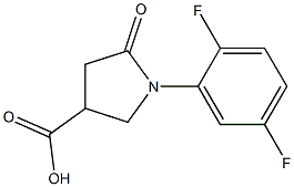 1-(2,5-difluorophenyl)-5-oxopyrrolidine-3-carboxylic acid Structural