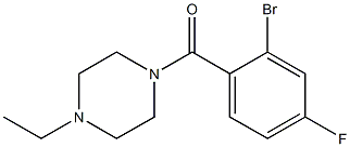 1-(2-bromo-4-fluorobenzoyl)-4-ethylpiperazine