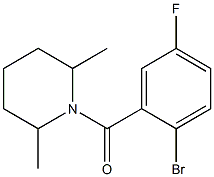 1-(2-bromo-5-fluorobenzoyl)-2,6-dimethylpiperidine