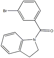 1-(3-bromobenzoyl)indoline Structural