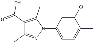 1-(3-chloro-4-methylphenyl)-3,5-dimethyl-1H-pyrazole-4-carboxylic acid