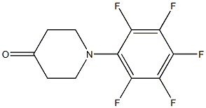 1-(pentafluorophenyl)piperidin-4-one Structural