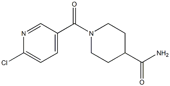 1-[(6-chloropyridin-3-yl)carbonyl]piperidine-4-carboxamide Structural