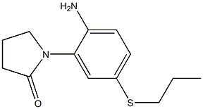 1-[2-amino-5-(propylthio)phenyl]pyrrolidin-2-one