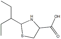 2-(1-ethylpropyl)-1,3-thiazolidine-4-carboxylic acid Structural