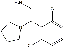 2-(2,6-dichlorophenyl)-2-(pyrrolidin-1-yl)ethan-1-amine Structural