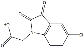 2-(5-chloro-2,3-dioxo-2,3-dihydro-1H-indol-1-yl)acetic acid Structural