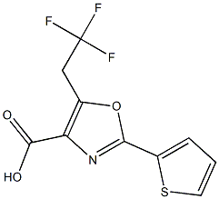 2-(thiophen-2-yl)-5-(2,2,2-trifluoroethyl)-1,3-oxazole-4-carboxylic acid