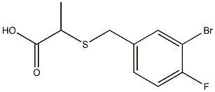 2-[(3-bromo-4-fluorobenzyl)thio]propanoic acid