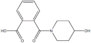 2-[(4-hydroxypiperidin-1-yl)carbonyl]benzoic acid Structural