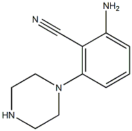 2-amino-6-(piperazin-1-yl)benzonitrile Structural