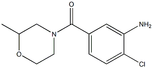 2-chloro-5-[(2-methylmorpholin-4-yl)carbonyl]aniline Structural