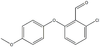 2-chloro-6-(4-methoxyphenoxy)benzaldehyde Structural