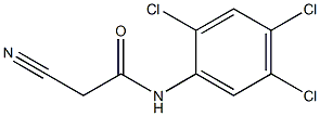 2-cyano-N-(2,4,5-trichlorophenyl)acetamide Structural