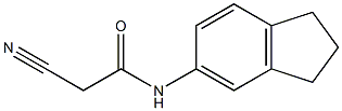 2-cyano-N-2,3-dihydro-1H-inden-5-ylacetamide Structural