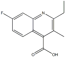 2-ethyl-7-fluoro-3-methylquinoline-4-carboxylic acid