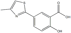 2-hydroxy-5-(4-methyl-1,3-thiazol-2-yl)benzoic acid