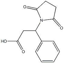 3-(2,5-dioxopyrrolidin-1-yl)-3-phenylpropanoic acid Structural