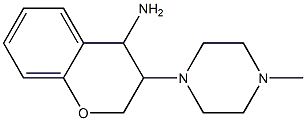 3-(4-methylpiperazin-1-yl)-3,4-dihydro-2H-1-benzopyran-4-amine Structural