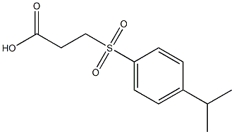 3-[(4-isopropylphenyl)sulfonyl]propanoic acid Structural