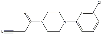 3-[4-(3-chlorophenyl)piperazin-1-yl]-3-oxopropanenitrile