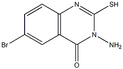 3-amino-6-bromo-2-mercaptoquinazolin-4(3H)-one Structural