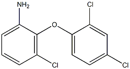 3-chloro-2-(2,4-dichlorophenoxy)aniline Structural