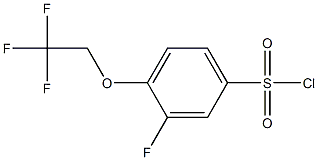 3-fluoro-4-(2,2,2-trifluoroethoxy)benzene-1-sulfonyl chloride