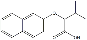 3-methyl-2-(naphthalen-2-yloxy)butanoic acid Structural