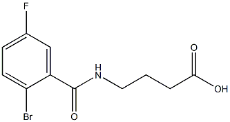 4-[(2-bromo-5-fluorobenzoyl)amino]butanoic acid