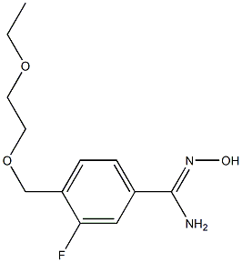 4-[(2-ethoxyethoxy)methyl]-3-fluoro-N'-hydroxybenzenecarboximidamide