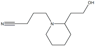 4-[2-(2-hydroxyethyl)piperidin-1-yl]butanenitrile Structural