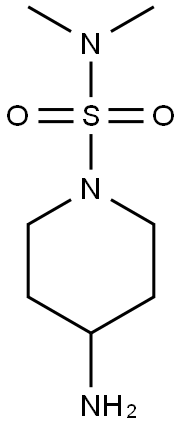 4-amino-N,N-dimethylpiperidine-1-sulfonamide Structural