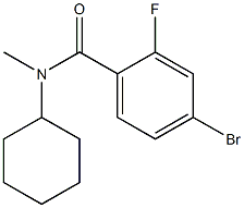 4-bromo-N-cyclohexyl-2-fluoro-N-methylbenzamide Structural