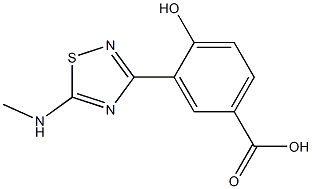 4-hydroxy-3-[5-(methylamino)-1,2,4-thiadiazol-3-yl]benzoic acid