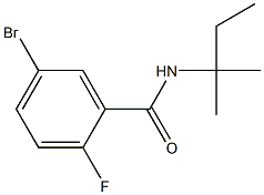 5-bromo-N-(1,1-dimethylpropyl)-2-fluorobenzamide Structural