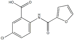 5-chloro-2-(2-furoylamino)benzoic acid Structural